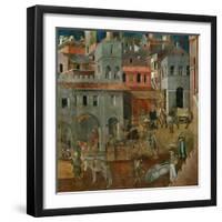 The Blessings of Good Government-Ambrogio Lorenzetti-Framed Giclee Print