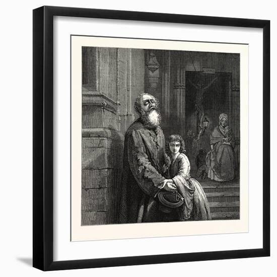 The Blind Beggar, in the National Gallery, 1859-J.l. Dyckmans-Framed Giclee Print