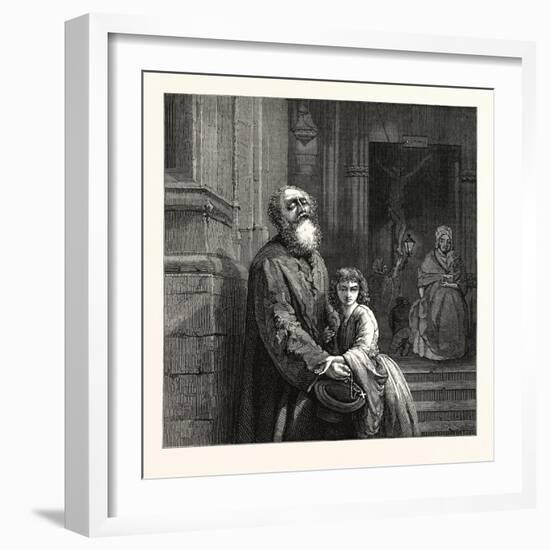 The Blind Beggar, in the National Gallery, 1859-J.l. Dyckmans-Framed Giclee Print