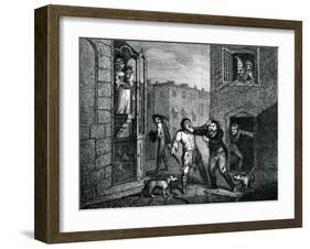 The Blind Beggars Hats 'The Wit's Magazine' 1784-Samuel Collings-Framed Giclee Print