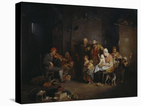 The Blind Fiddler-Sir David Wilkie-Stretched Canvas