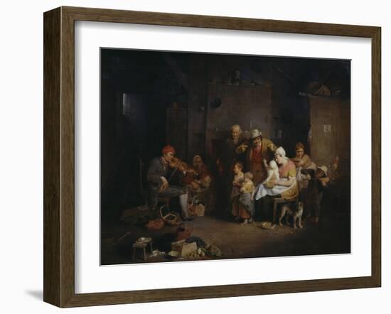 The Blind Fiddler-Sir David Wilkie-Framed Giclee Print