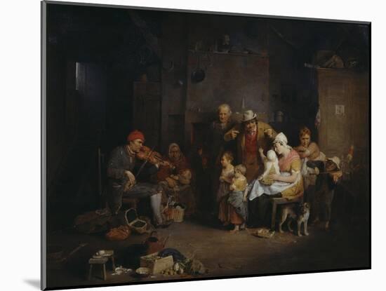 The Blind Fiddler-Sir David Wilkie-Mounted Giclee Print