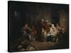 The Blind Fiddler-Sir David Wilkie-Stretched Canvas