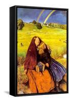 The Blind Girl-John Everett Millais-Framed Stretched Canvas