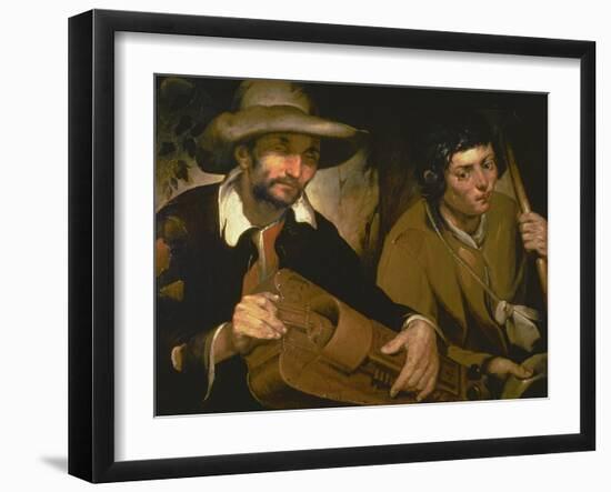 The Blind Hurdy-Gurdy Player, C.1640-Francisco Herrera-Framed Giclee Print