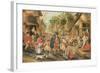 The Blind Hurdy-Gurdy Player-Pieter Brueghel the Younger-Framed Giclee Print