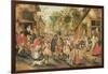 The Blind Hurdy-Gurdy Player-Pieter Brueghel the Younger-Framed Giclee Print