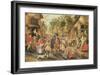 The Blind Hurdy-Gurdy Player-Pieter Brueghel the Younger-Framed Giclee Print