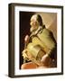 The Blind Hurdy Gurdy Player-Georges de la Tour-Framed Giclee Print