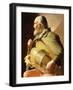 The Blind Hurdy Gurdy Player-Georges de la Tour-Framed Giclee Print
