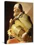 The Blind Hurdy Gurdy Player-Georges de la Tour-Stretched Canvas