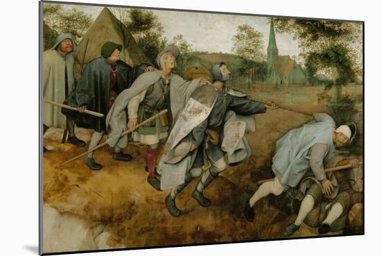 The Blind Leading the Blind, 1568-Pieter Bruegel the Elder-Mounted Giclee Print