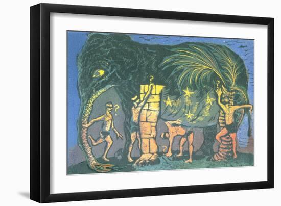 The Blind Men and the Elephant-Mary Kuper-Framed Giclee Print