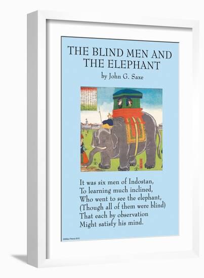 The Blind Men & the Elephant-null-Framed Art Print