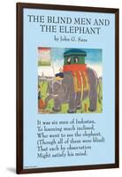 The Blind Men & the Elephant-null-Framed Art Print