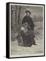 The Blind Minstrel and His Daughter-Davidson Knowles-Framed Stretched Canvas