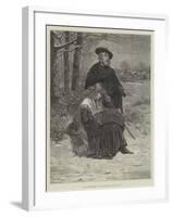 The Blind Minstrel and His Daughter-Davidson Knowles-Framed Giclee Print