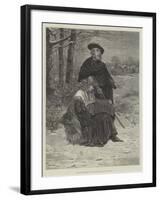 The Blind Minstrel and His Daughter-Davidson Knowles-Framed Giclee Print