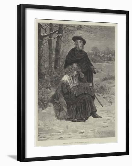 The Blind Minstrel and His Daughter-Davidson Knowles-Framed Giclee Print