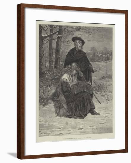 The Blind Minstrel and His Daughter-Davidson Knowles-Framed Giclee Print