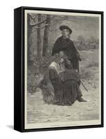 The Blind Minstrel and His Daughter-Davidson Knowles-Framed Stretched Canvas