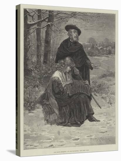 The Blind Minstrel and His Daughter-Davidson Knowles-Stretched Canvas