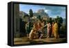 The Blind of Jericho, or Christ Healing the Blind, 1650-Nicolas Poussin-Framed Stretched Canvas