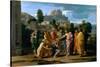 The Blind of Jericho, or Christ Healing the Blind, 1650-Nicolas Poussin-Stretched Canvas