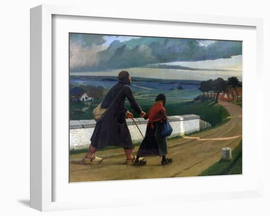 The Blind One Par Laermans, Eugene (1864-1940), 1898 - Oil on Canvas, 134X174 - Royal Museum of Fin-Eugene Laermans-Framed Giclee Print