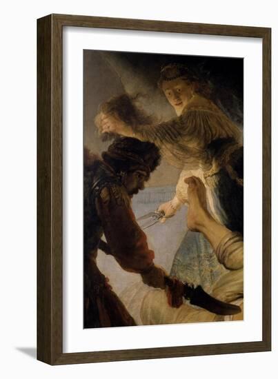 The Blinding of Samson-Rembrandt van Rijn-Framed Giclee Print