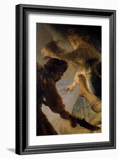 The Blinding of Samson-Rembrandt van Rijn-Framed Giclee Print