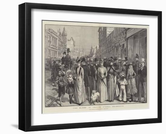 The Block in Collins Street, Melbourne-Thomas Walter Wilson-Framed Giclee Print