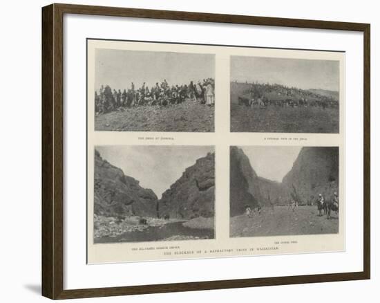 The Blockade of a Refractory Tribe in Waziristan-null-Framed Giclee Print