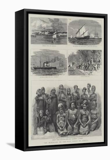 The Blockade of the East Coast of Africa-Charles William Wyllie-Framed Stretched Canvas