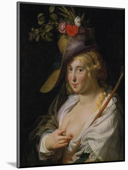 The Blond Sheperdess, 1624-Paulus Moreelse-Mounted Giclee Print