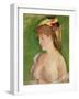 The Blonde with Bare Breasts, 1878-Edouard Manet-Framed Giclee Print