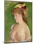 The Blonde with Bare Breasts, 1878-Edouard Manet-Mounted Premium Giclee Print