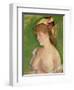 The Blonde with Bare Breasts, 1878-Edouard Manet-Framed Giclee Print