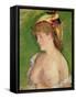 The Blonde with Bare Breasts, 1878-Edouard Manet-Framed Stretched Canvas