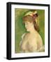 The Blonde with Bare Breasts-Edouard Manet-Framed Giclee Print