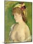 The Blonde with Bare Breasts-Edouard Manet-Mounted Giclee Print