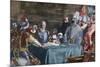 The Blood Compact's Ceremony Between Miguel Lopez De Legazpi (1503-1572) and Sikatuna-null-Mounted Giclee Print