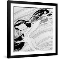 The Blood of Fish, Published in "Ver Sacrum" Magazine, 1898-Gustav Klimt-Framed Giclee Print