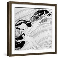 The Blood of Fish, Published in "Ver Sacrum" Magazine, 1898-Gustav Klimt-Framed Giclee Print