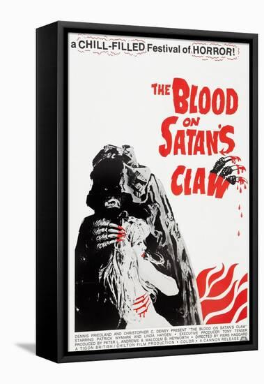 The Blood on Satan's Claw, poster art, 1971-null-Framed Stretched Canvas