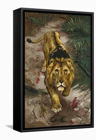 The Blood Trail-John Trivett Nettleship-Framed Stretched Canvas