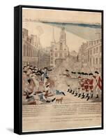 The Bloody Massacre Perpetrate in King-Street Boston on March 5th 1770 by a Party of the 29th…-Paul Revere-Framed Stretched Canvas