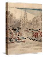 The Bloody Massacre Perpetrate in King-Street Boston on March 5th 1770 by a Party of the 29th…-Paul Revere-Stretched Canvas