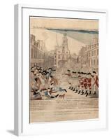 The Bloody Massacre Perpetrate in King-Street Boston on March 5th 1770 by a Party of the 29th…-Paul Revere-Framed Giclee Print